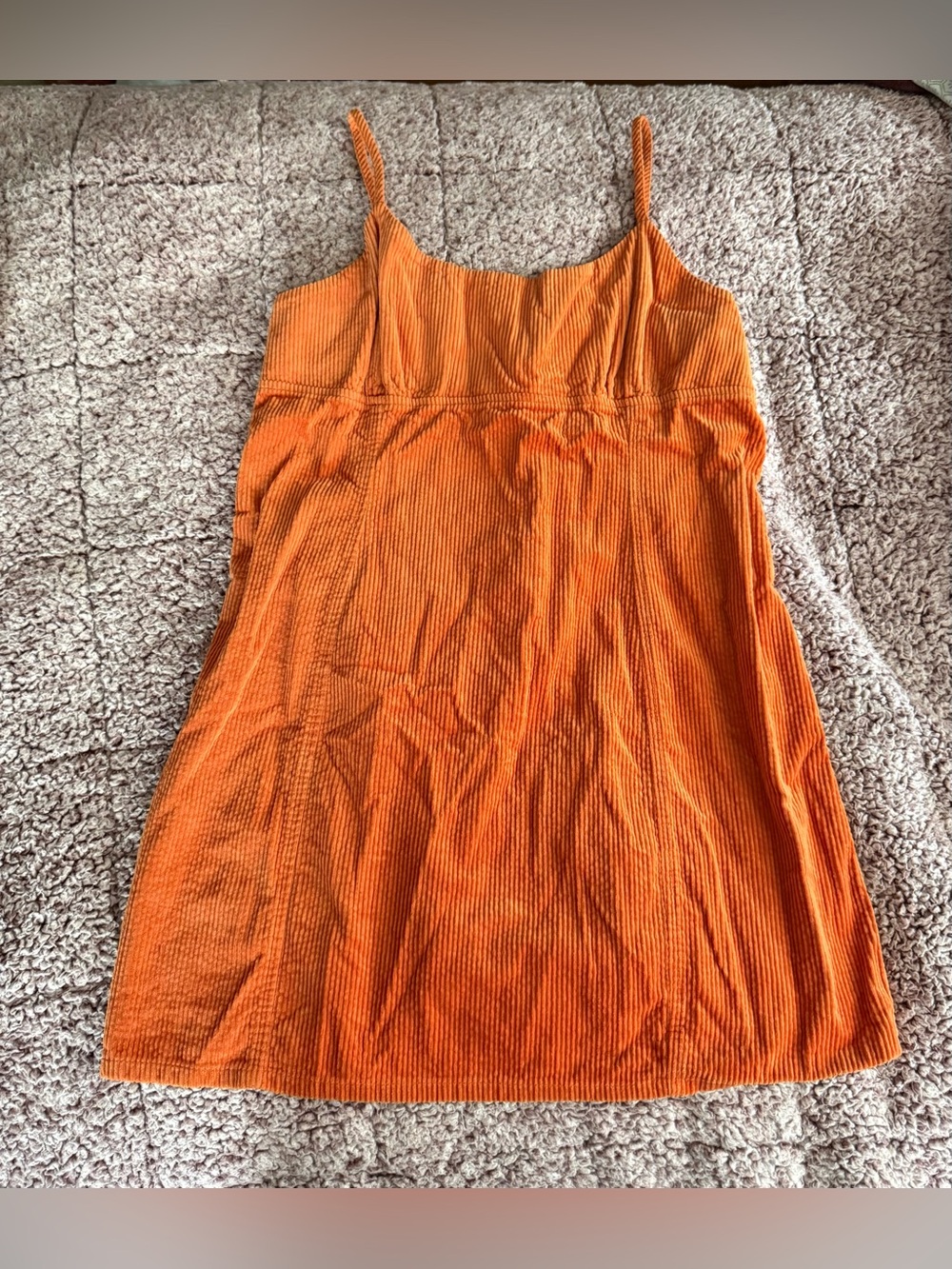 Wild Fable Orange Corduroy Dress (Size L)